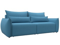 Диван прямой Лига-051 НПБ РОГОЖКА Амур 10 голубой