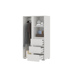 Хелен ШК 03 Шкаф с ящиками и штангой низкий