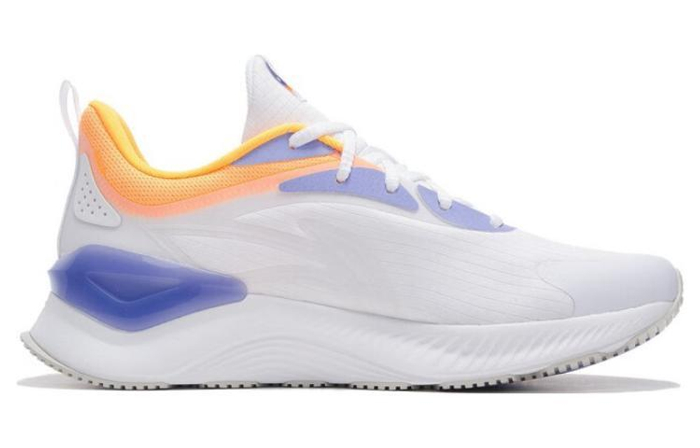 LiNing Li Ning Yueying Element Comfortable Fabric TPU shock absorption wear-resistant rebound low-top running shoes men's white yellow purple