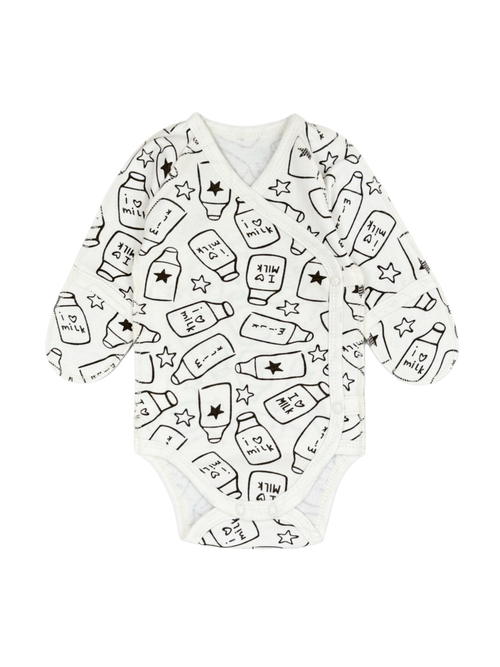 Боди-кимоно (утепленный) Бутылочки (56,62)