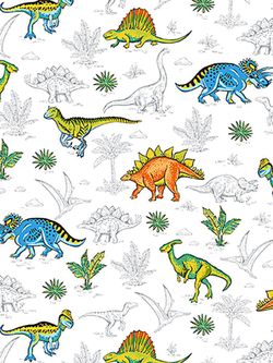 Постельное белье Сказка "Динозавры/Фейерверк" 1,5-сп Наволочка 50х70 см 1 шт Простынь на резинке 90х200 см Пододеяльник 145х215 см, перкаль