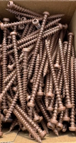 5х70 саморез для террасной доски DARK BROWN, TX20, ( 200 шт)