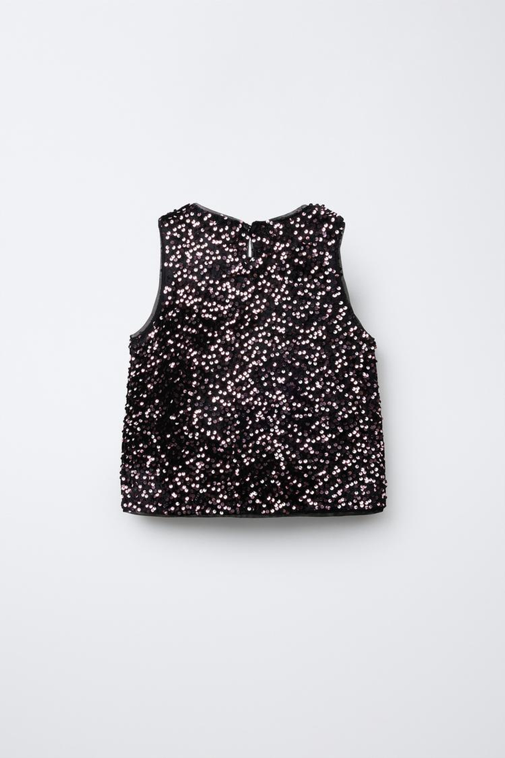 ZARA ТОП С ПАЙЕТКАМИ, РОЗОВЫЙ