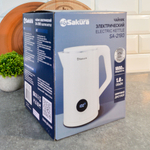 Чайник электрический 1,8л Sakura SA-2190DW, LCD дисплей, черный