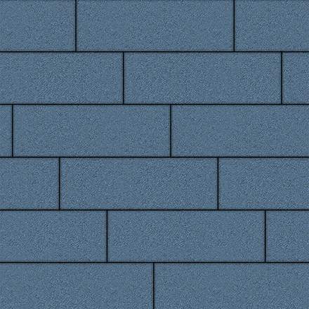 Тротуарная плитка ПРЯМОУГОЛЬНИК 750х250 мм - Стандарт Синий