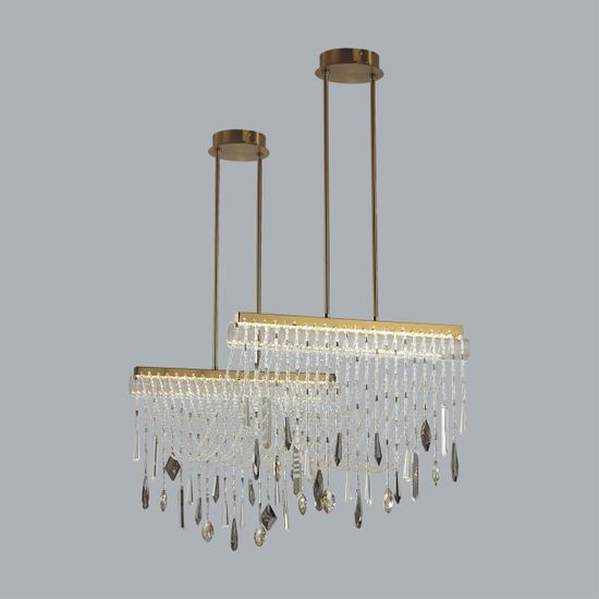 5420/48L HALL ODL_EX25 79 античная бронза/металл/стекло/хрусталь Люстра LED 2*24W (два вывода) 4000K 2239Лм AFINA