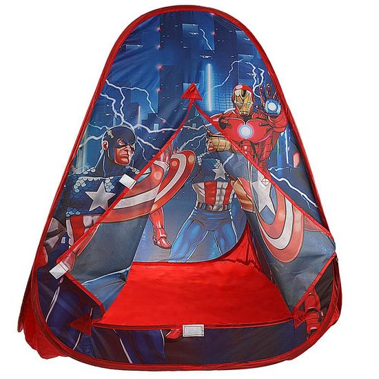 Палатка детская игровая супергерои, 81х90х81см, в сумке Играем вместе