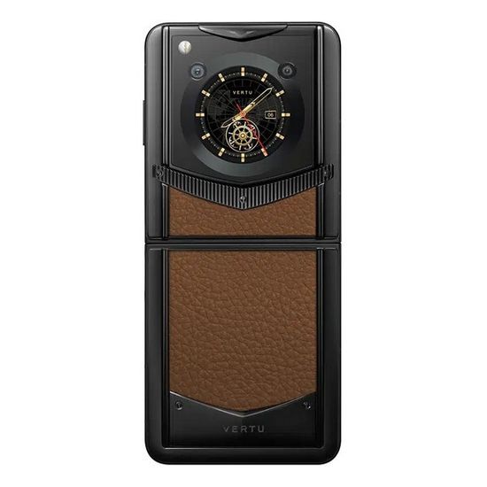 Vertu Ironflip карамельно-коричневый (кожа теленка)