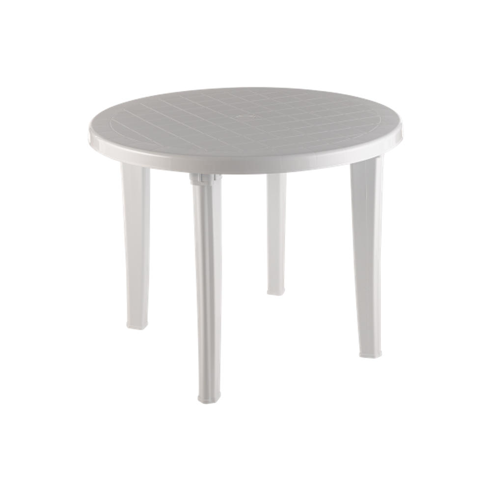 Стол пластиковый  арт.СП1-МТ001 круглый (белый)