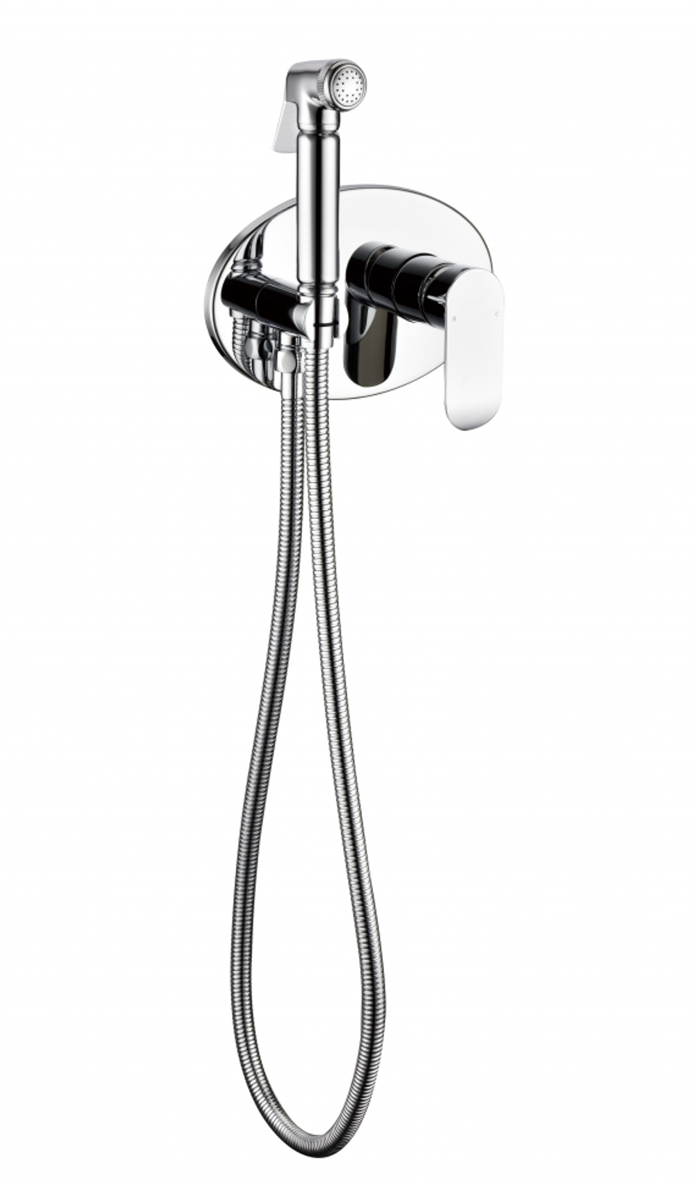 Смеситель встраиваемый с гигиеническим душем Grocenberg GB003 Хром