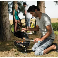 Портативный угольный гриль Weber Smokey Joe Premium, 37 см, чёрный