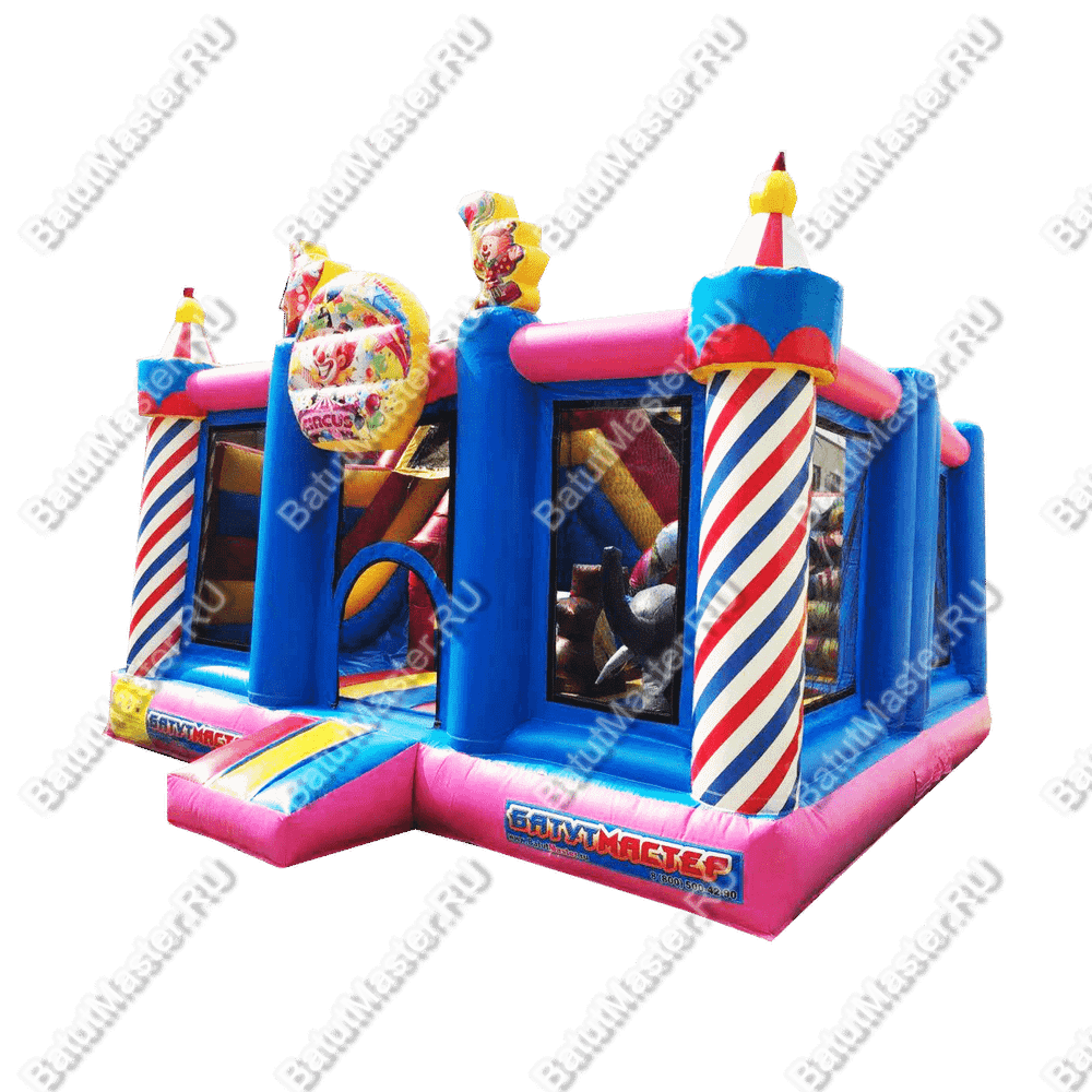 Надувной батут "Яркий цирк" 5*5*3м