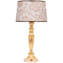 Настольная лампа Богемия Айвори с абажуром Тюссо Vatican (Ватикан) Латте