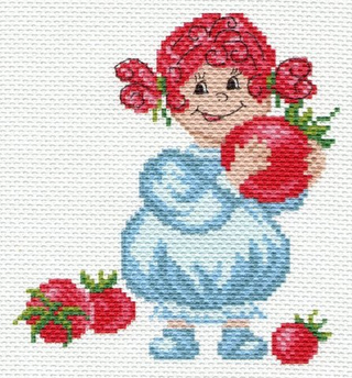 "Машка и вкусняшка"-1632 канва с рисунком