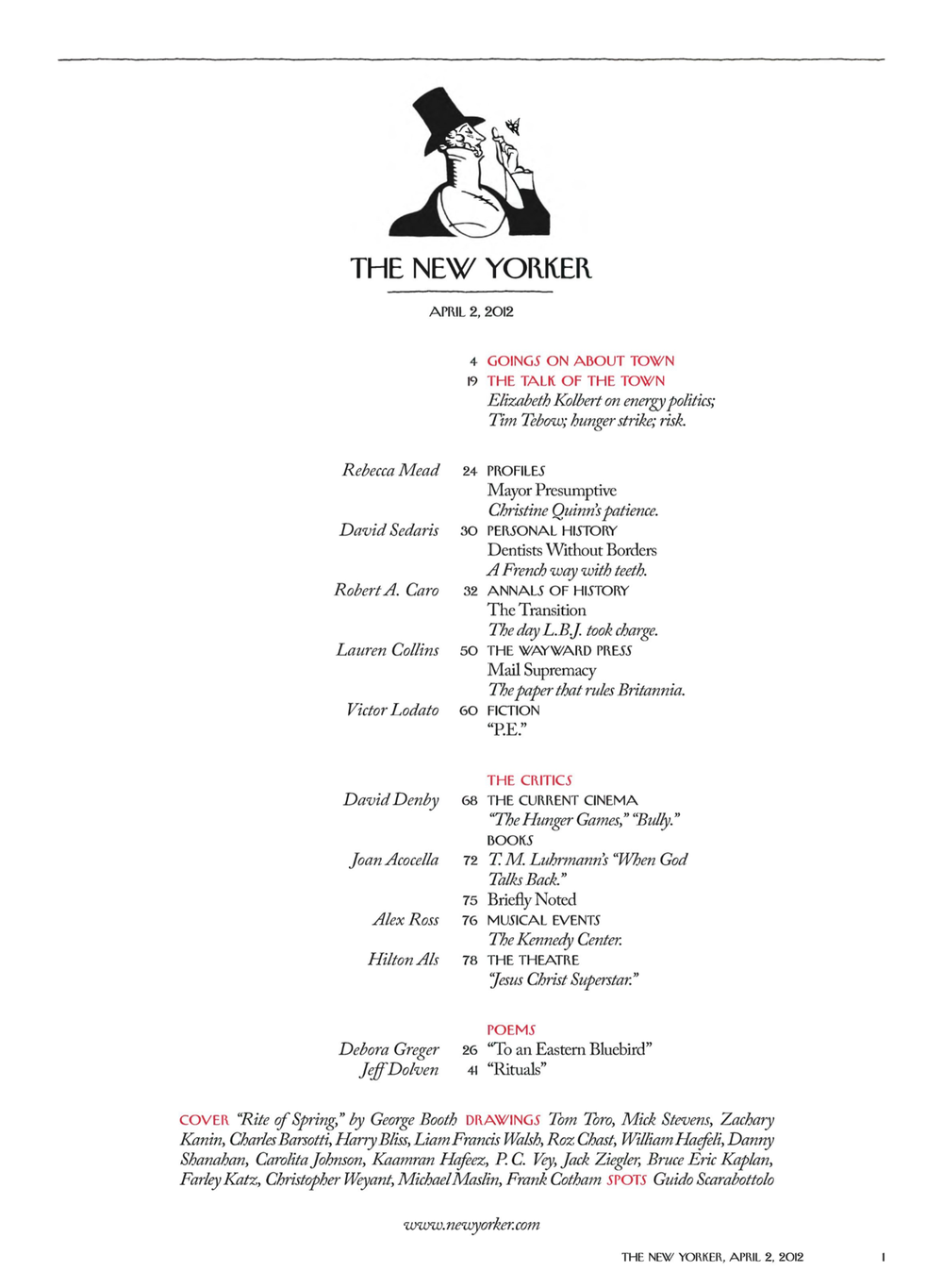 Журнал The New Yorker 02-04-2012