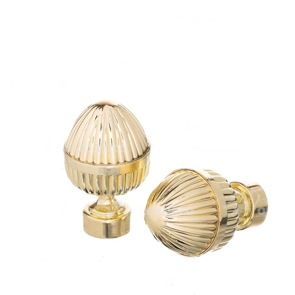 Наконечники "Одеон" d25 мм, цвет золото глянец