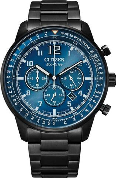 Японские спортивные наручные часы Citizen CA4505-80L с хронографом