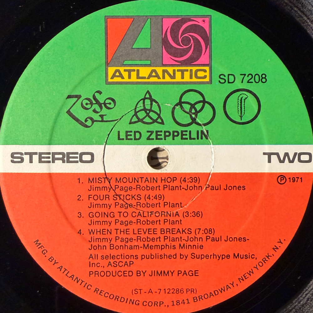 Led Zeppelin ‎– Untitled (США 1971г.)