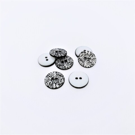 CB E-285 Пуговица №525, 24L, 2пр. (Black (черный); 10702070/300120/0023214, КИТАЙ)