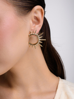 Серьги "Semi-sun" Gold