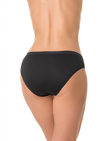 Бамбуковые однотонные трусики-слипы (Размер: M) (Цвет: черный)