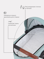 Коляска детская "FLEX" (3в1) RA071 Ocean Green