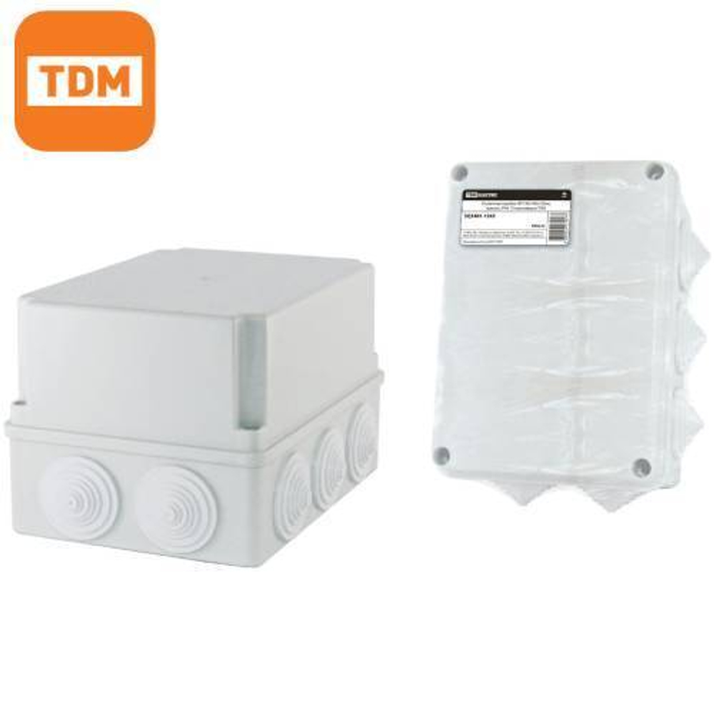 Распределительная коробка наружная по бетону 190х140х120 IP44 TDM SQ1401-1245