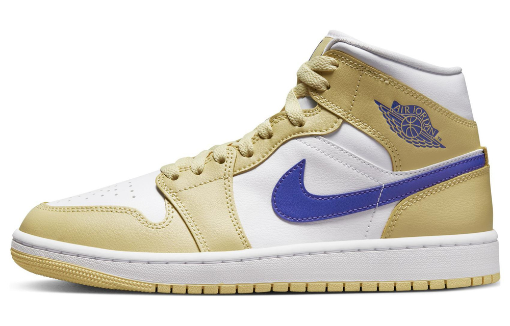 Кроссовки Jordan Air Jordan 1 Mid "Lemon Wash" (Женская размерная сетка)