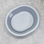 Миска для животных 0,75л овальная 218*200мм, серебристая, №7