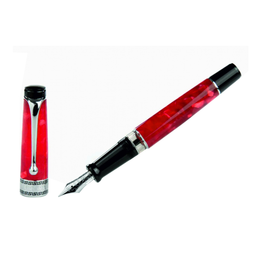 Перьевая ручка Aurora Optima Auroloide Rossa CT, перо - F, в подарочной коробке