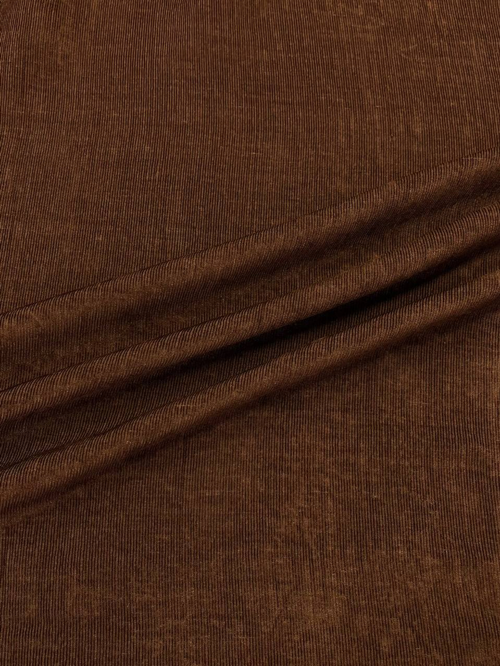 Вельвет купра с вискозой коричневый