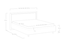 Кровать Bergamo (90x200)