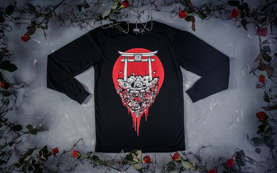 Лонгслив HOOK Хиросима Чёрный