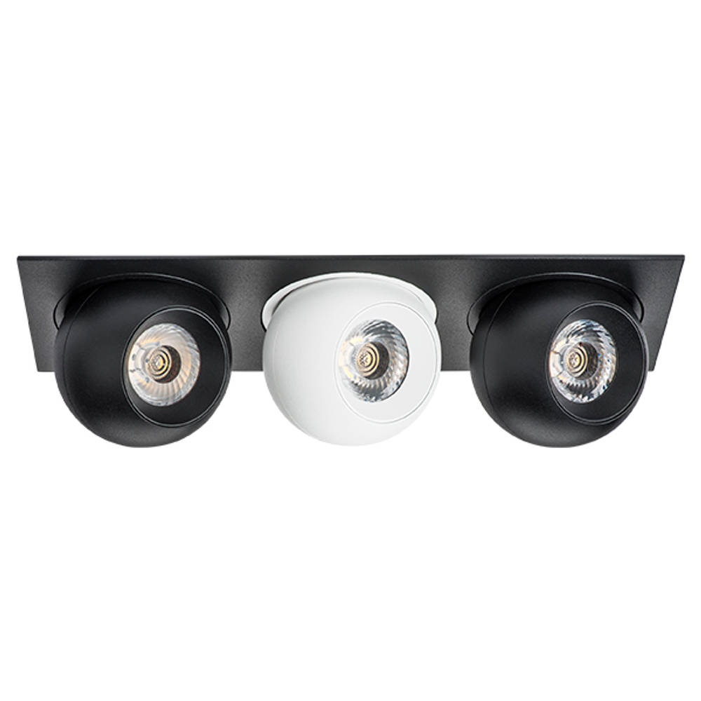 i537726272 Светильник INTERO LED 9W*3 850LM*3 24G ЧЕРНЫЙ/БЕЛЫЙ 3000K (217537+217072+217062+217072)