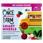 Once Upon A Farm, Smart Wheels, органический батончик мягкой выпечки, со вкусом рашпиля, свеклы и капусты, 5 батончиков по 19 г (0,67 унции)