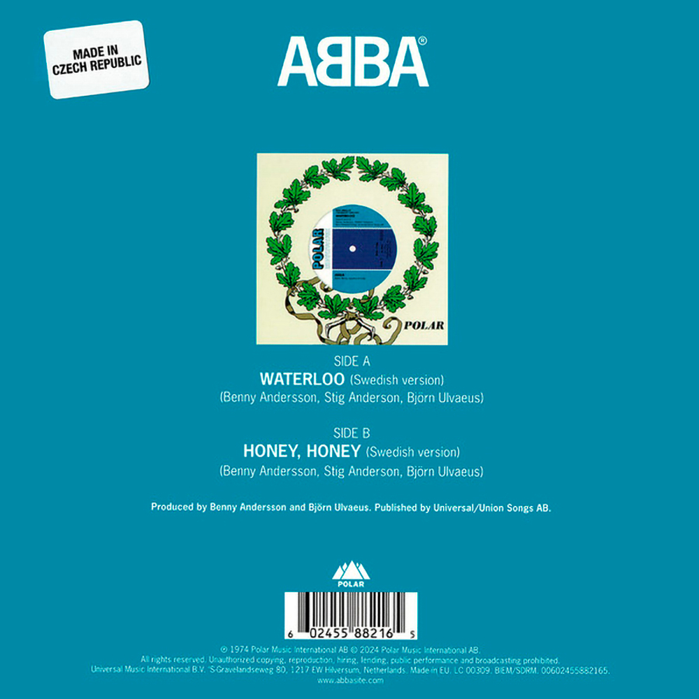 ABBA / Waterloo (Swedish Version) / Honey Honey (Swedish Version) (Picture Disc)(7" Vinyl Single)
