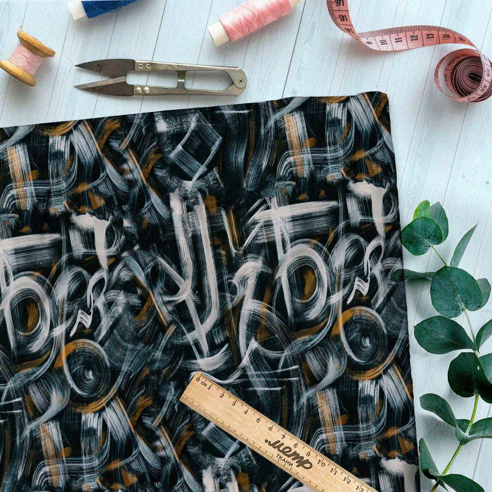 Ткань премиум флис призрачные оттенки воспоминаний