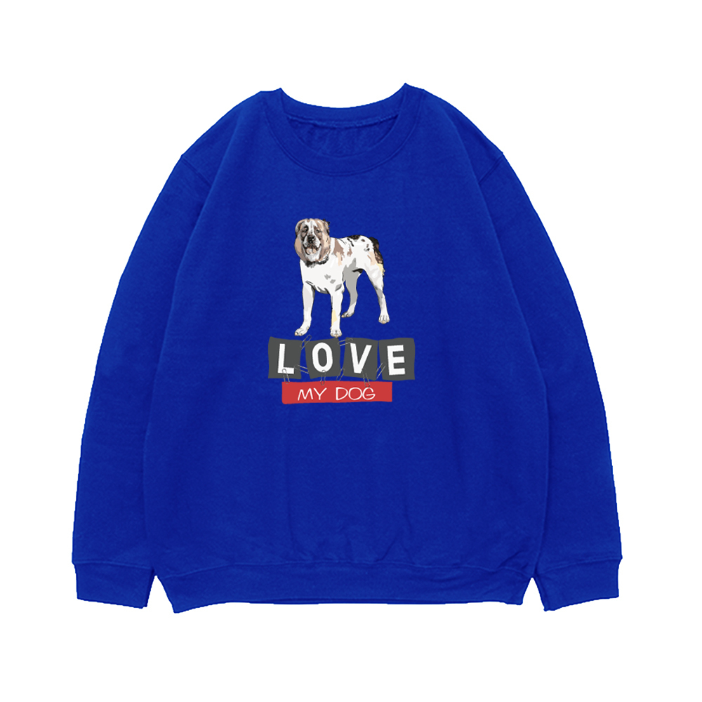 Свитшот "Люблю моего Алабая"