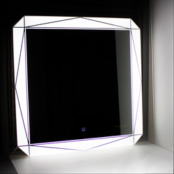 Зеркало Sanita Luxe LINE LED 750х750 (750х750х30 мм) сенсорное с подсветкой (LIN75SLMRKCS0010)
