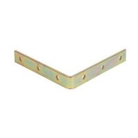 Уголок крепежный узкий 125х20х125х3 мм желтый ШК