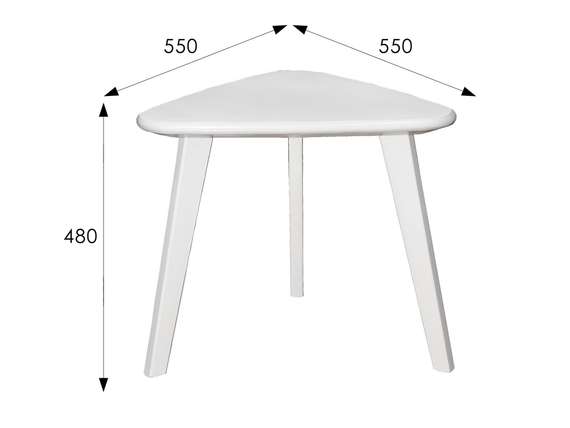 Стол журнальный Ретро снег