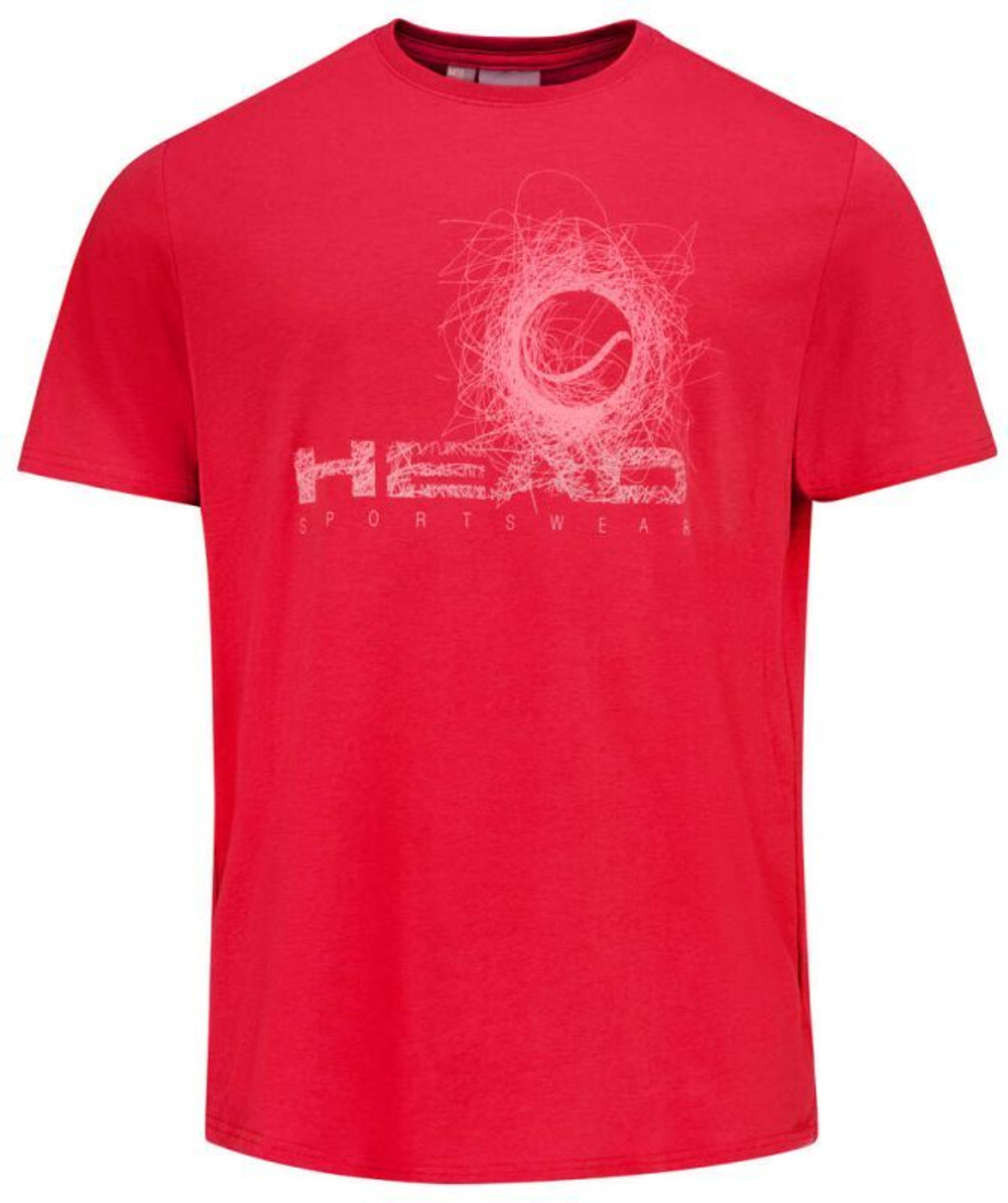 Мужская теннисная футболка Head Vision T-Shirt - red