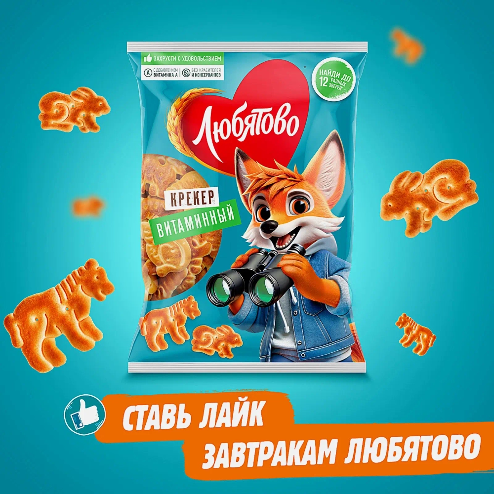 Крекер Витаминный Любятово 300г