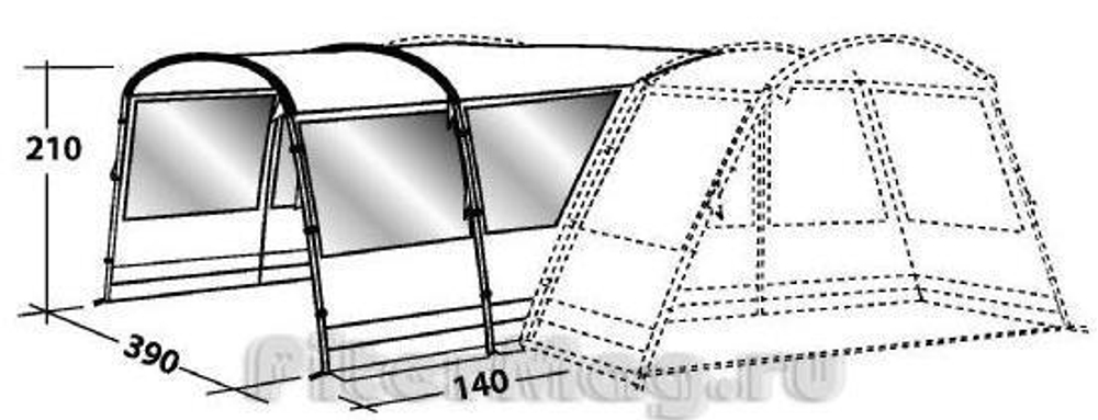 Палатка Outwell Wolf Lake Side Extension [110146]