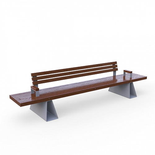 Скамейка Сеул с подлокотниками