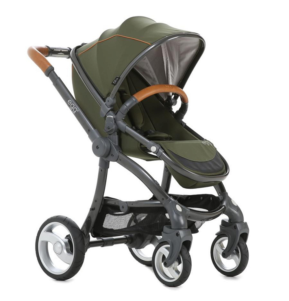 Детская коляска Egg 2 в 1 Camo Grey & Anodised