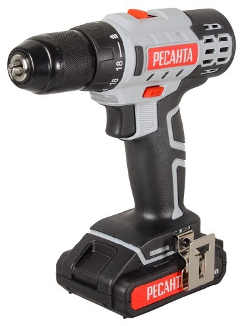 Дрель шуруповерт аккумуляторная ДА-20-2ЛК Ресанта