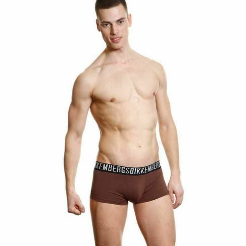 Мужские трусы боксеры коричневые Bikkembergs Brown  Boxer