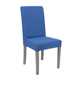 Чехол Жаккард без оборки на стул, цвет Голубой