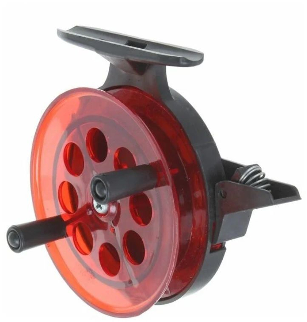 Катушка проводочная для зимней рыбалки (инерционная) Три Кита КП-75